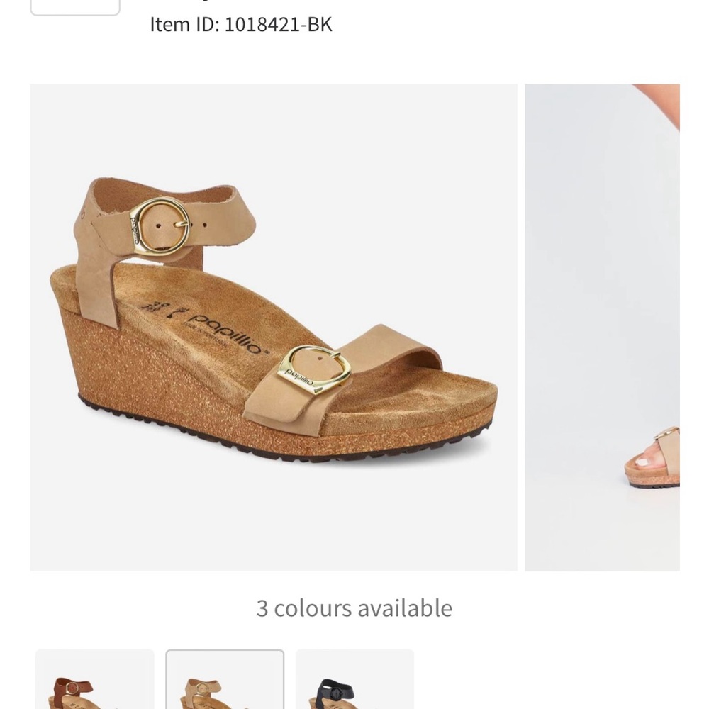 Size 38 EU Birkenstock papillo women’s wedge sandals